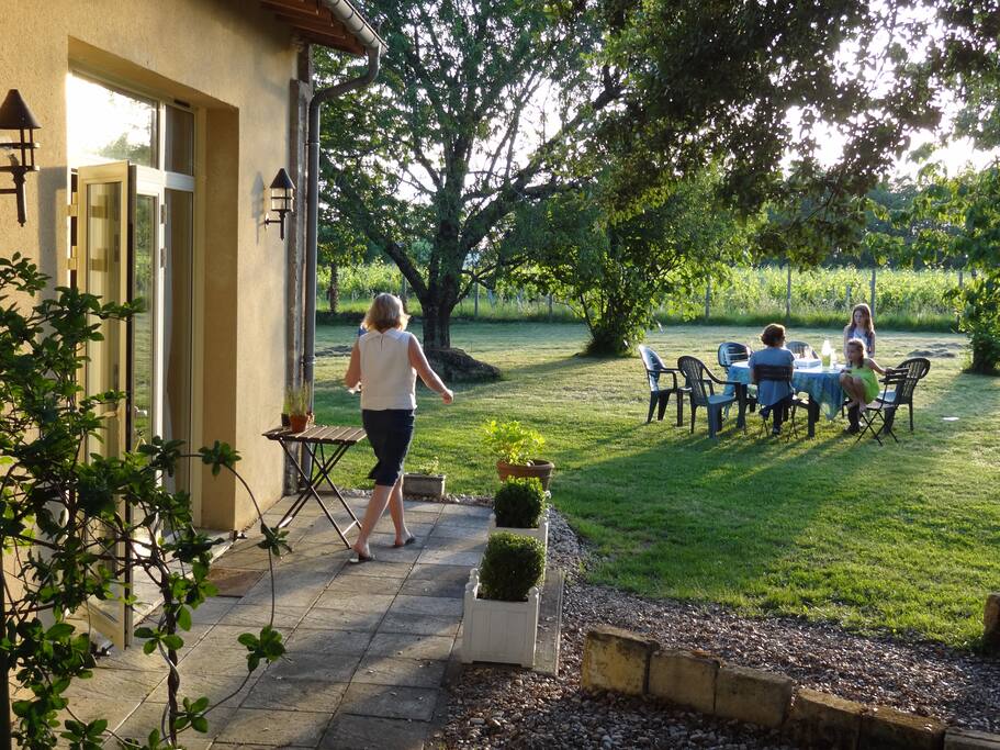 Evening supper in the garden