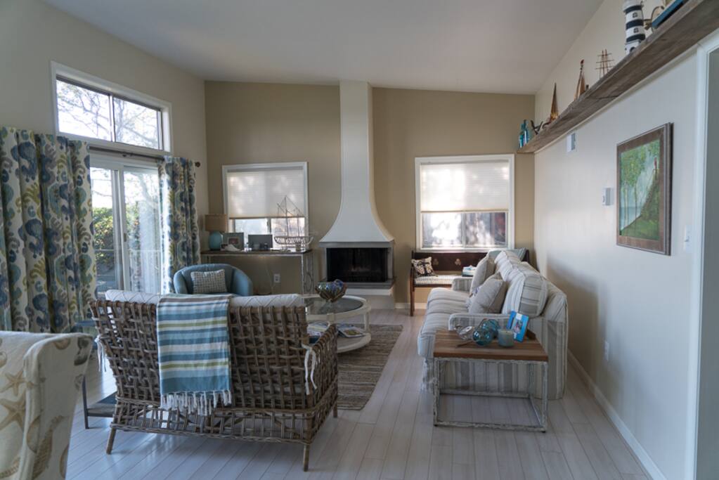 This is living area on the main/upper floor of the house.