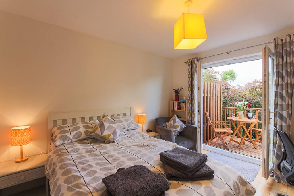 The well complimented, comfortable bed