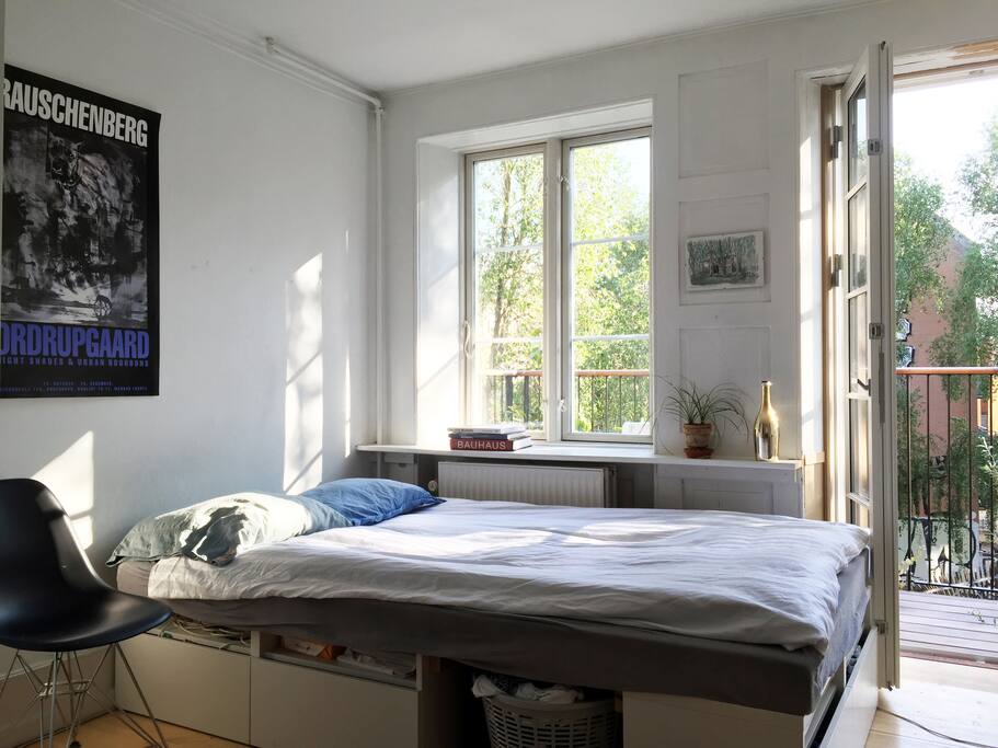 Bedroom with balcony