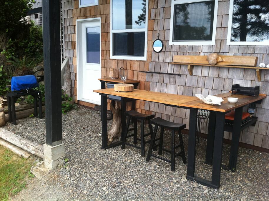 Camp Kitchen Bar
Also Picnic Table to the side.