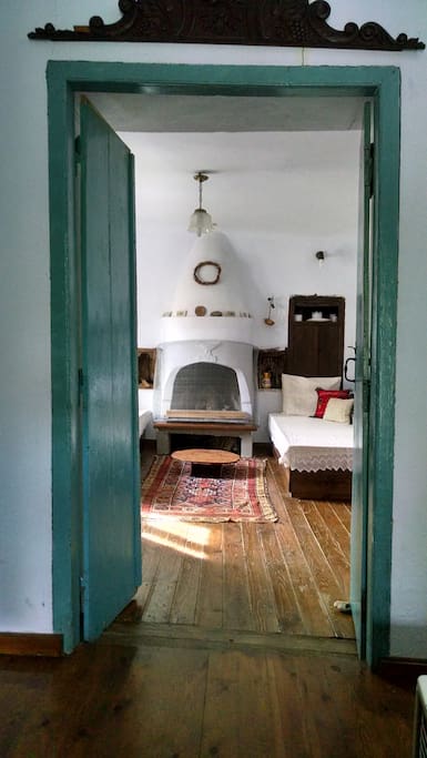 View of the main living room from the entrance hall of the house