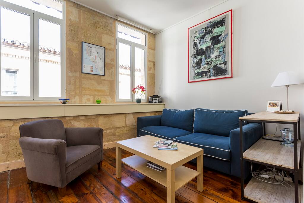 Living room facing West - street view