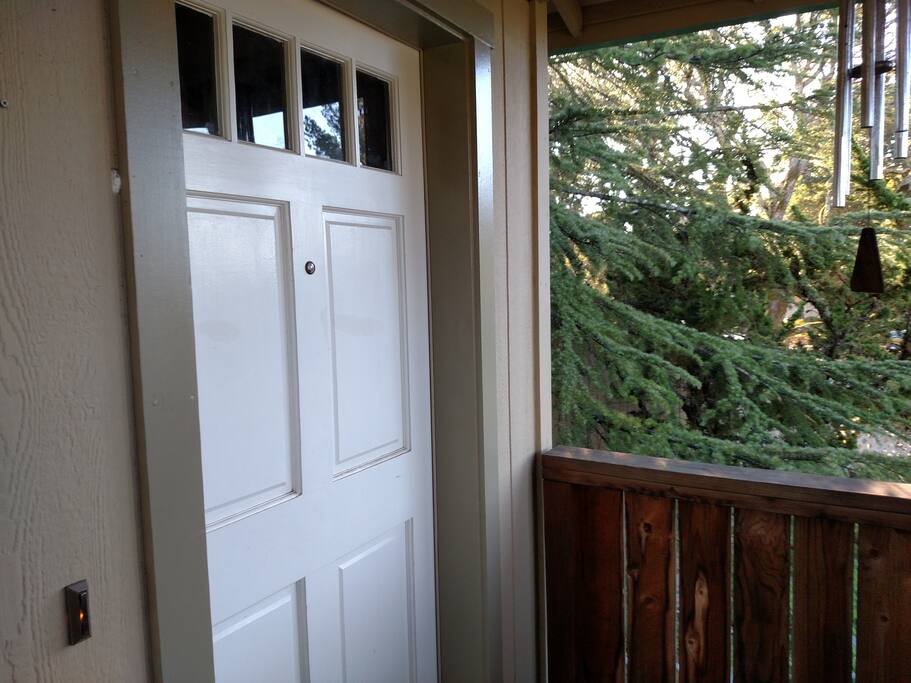 Tree house front door.