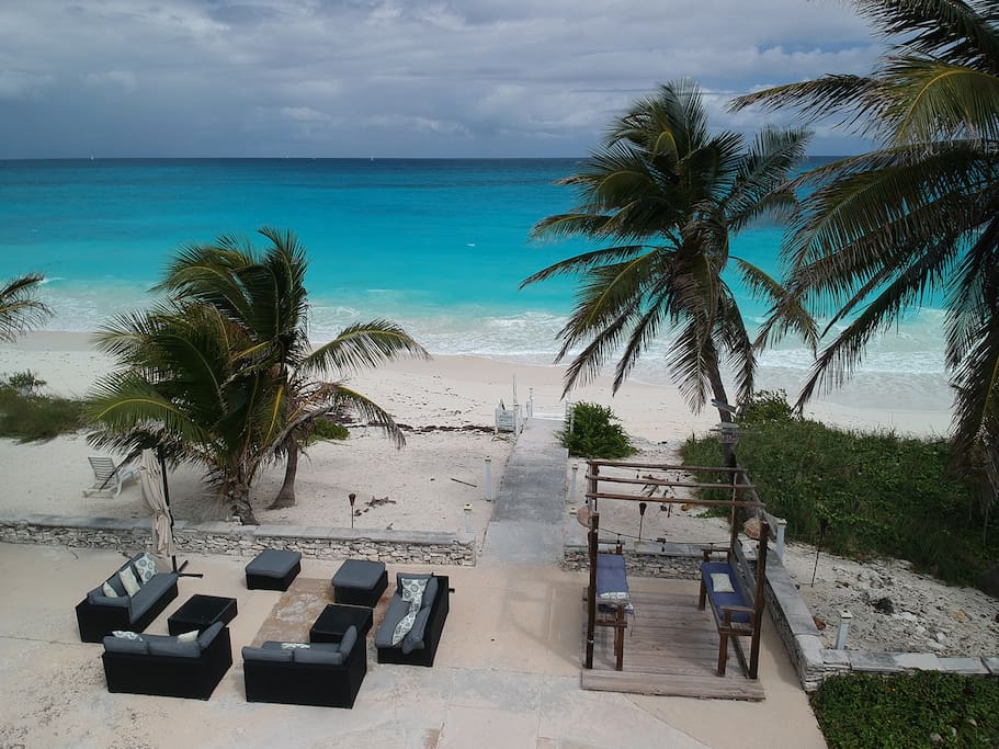 The beach is just a few short steps from your room door