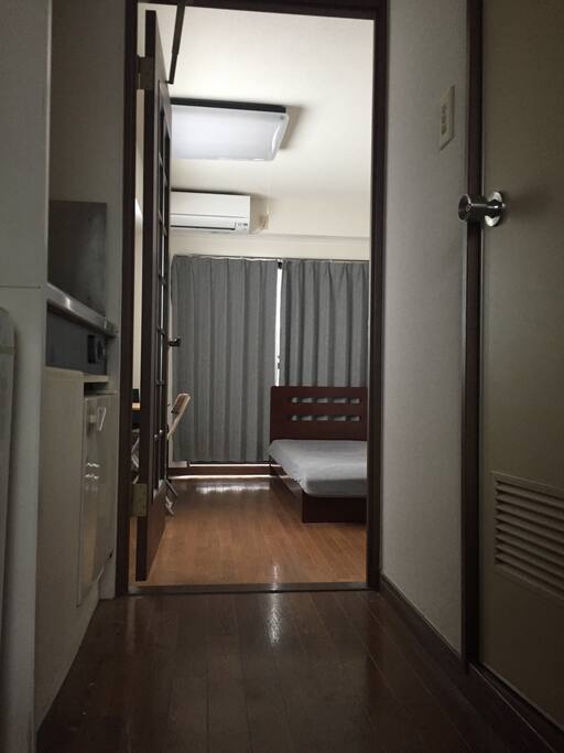 The whole studio unit is on your own.
お部屋の様子です。
