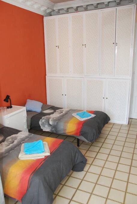 Twin beds