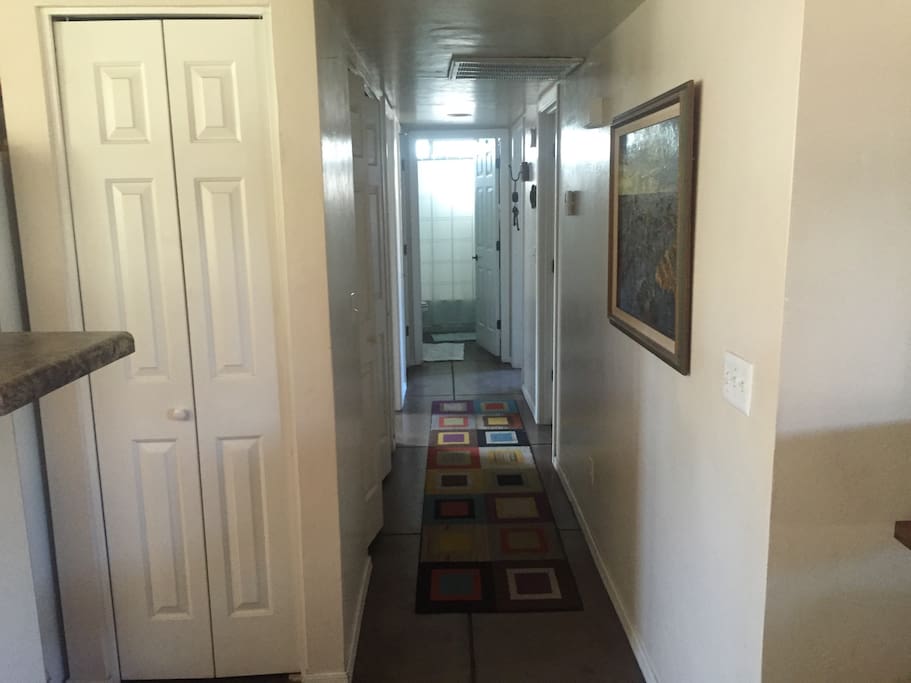 Hall way. 3bdrm 2 bath