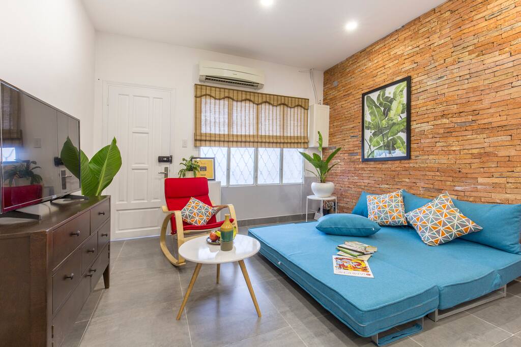 With comfy sofa bed