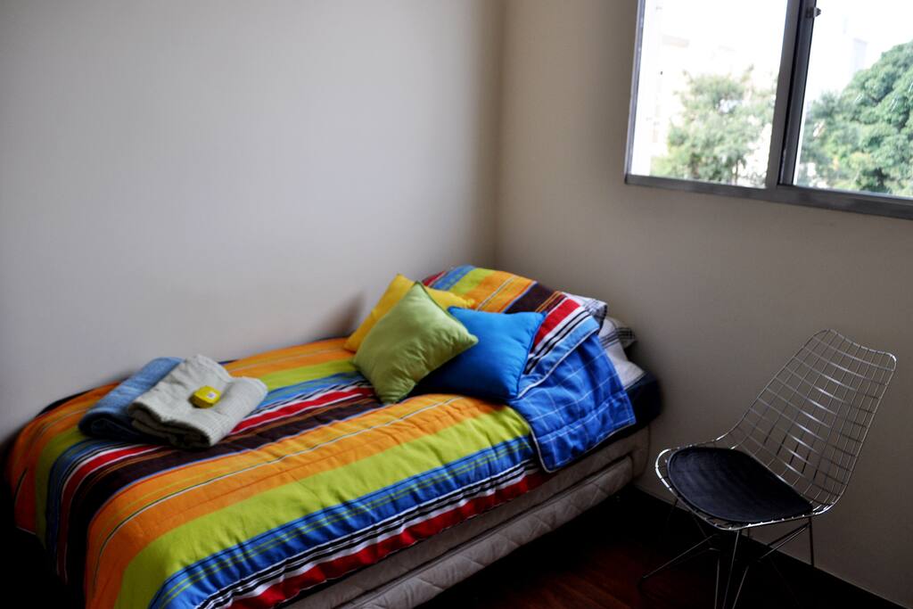 Quarto do hóspede.