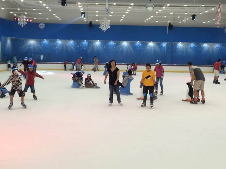 Ice rink in the mall