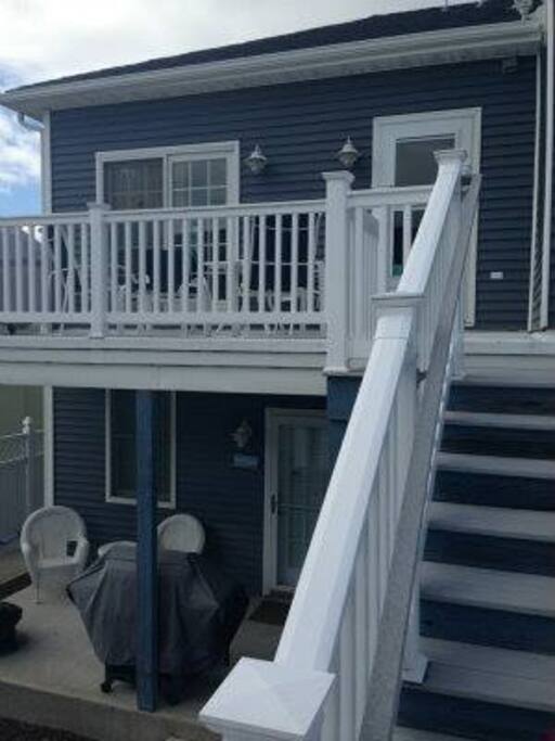 Rear entrance to our 2nd Floor Unit