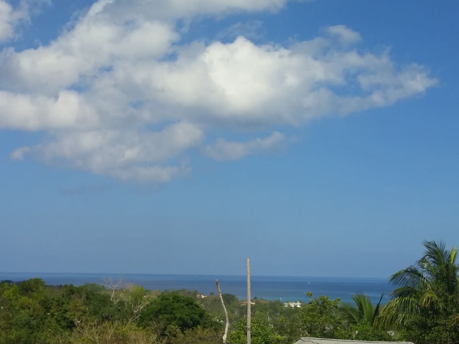 Breathtaking view of the sea from the veranda
