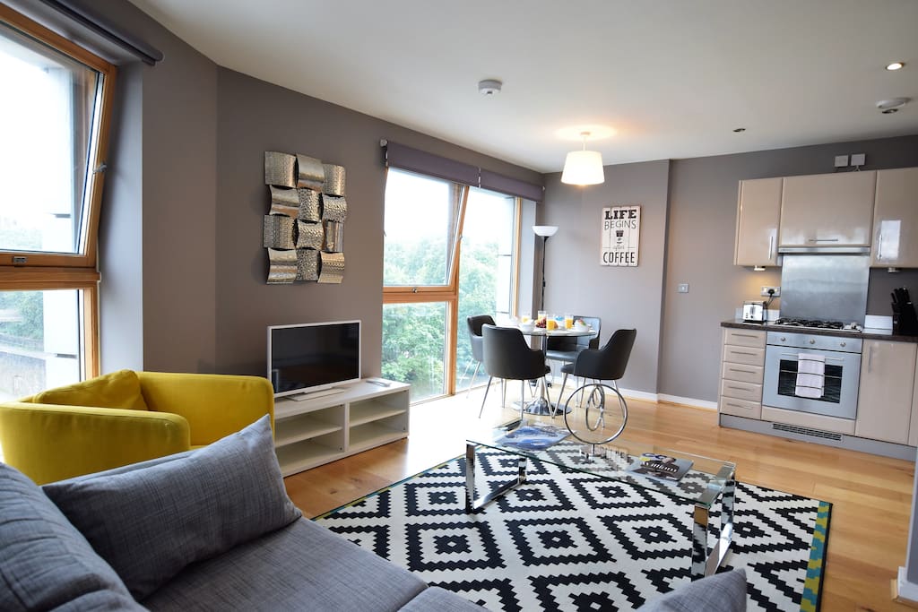 Open plan living room
