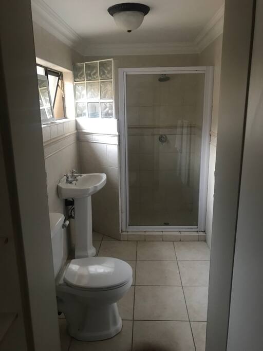 On suite bathroom (shower only)