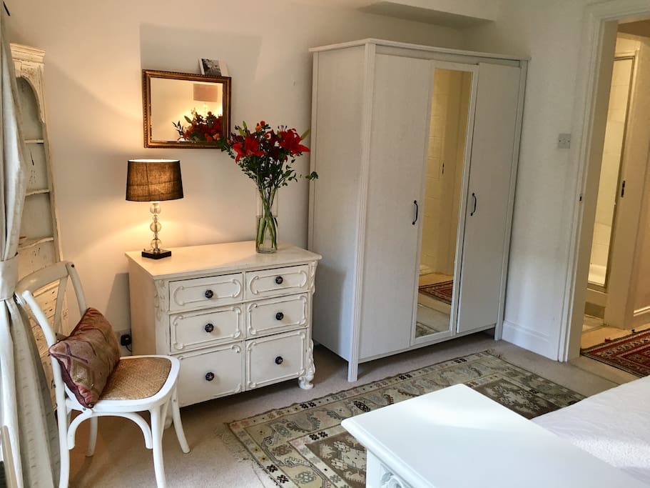 Chest of drawers & hanging cupboard with plenty of storage space