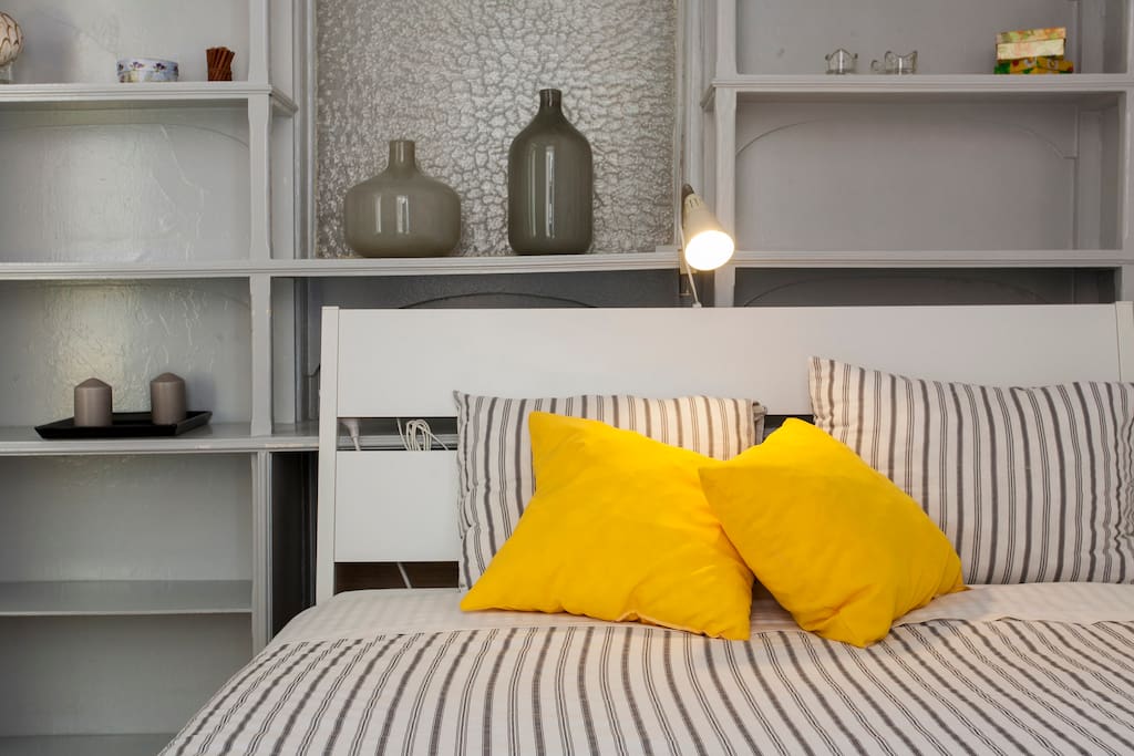 The main bedroom with a couple bed.