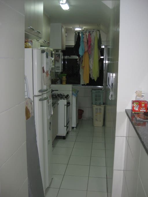Lavadora, geladeira, fogão e microondas