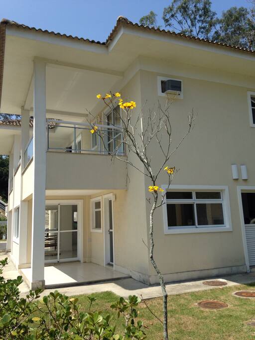 Side of the house with garden