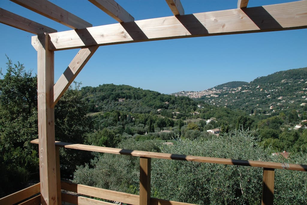 Vue de la terrasse du haut