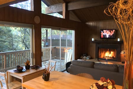 Romantic Mountain cabin with full AC & EV charging