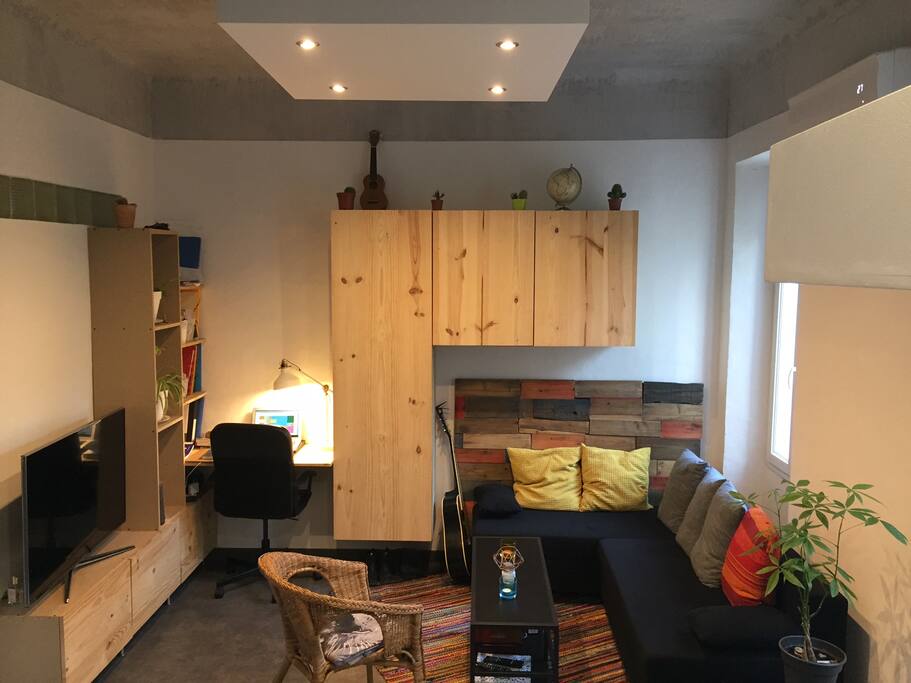 Salon cosy - canapé lit 140x190