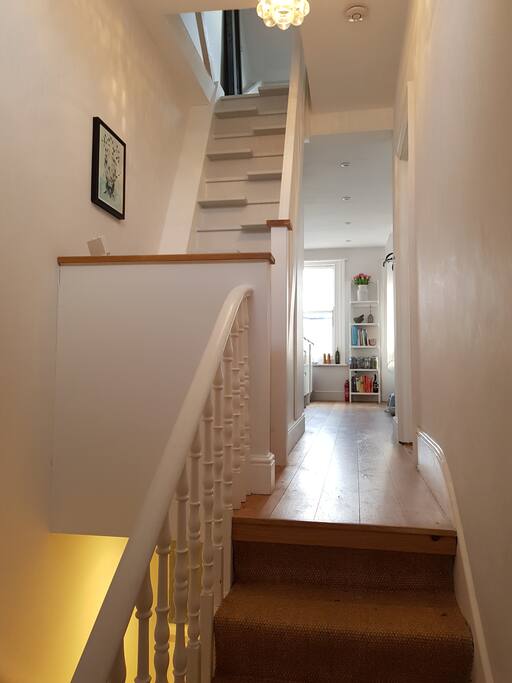 Open plan, wooden floors throughout