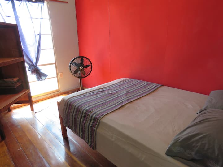 Bedroom with full size bed