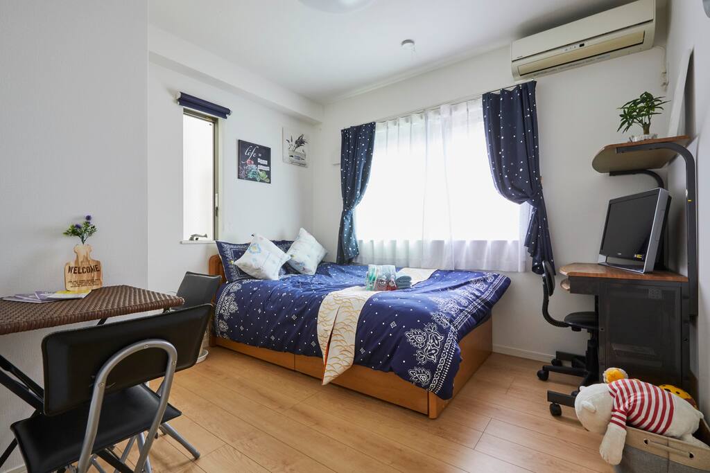 <1stfloor>Bedroom1:Semidouble bed