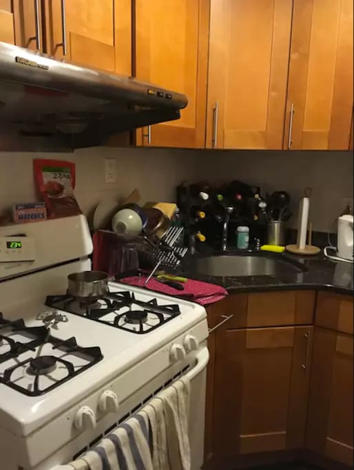 Shared kitchen.