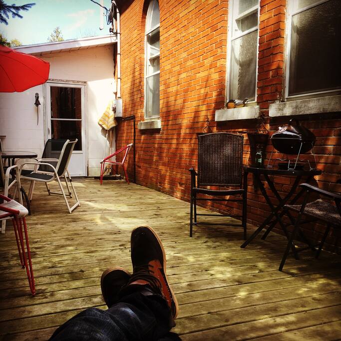 The deck.