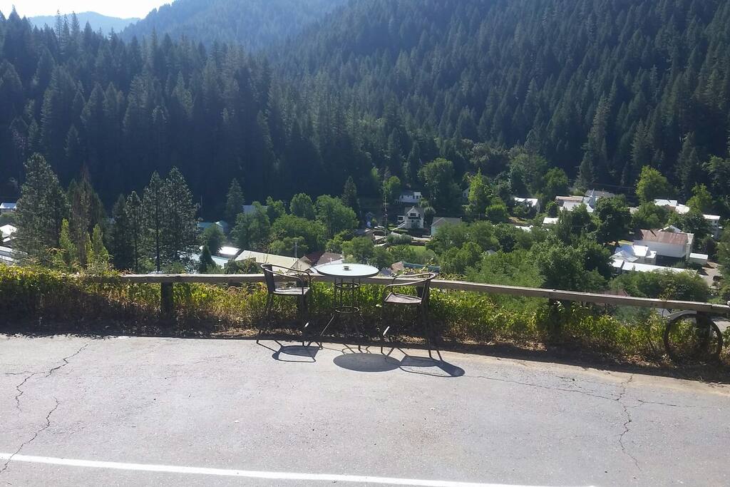 Enjoy view from the parking area, great place to bbq enjoy dinner.
