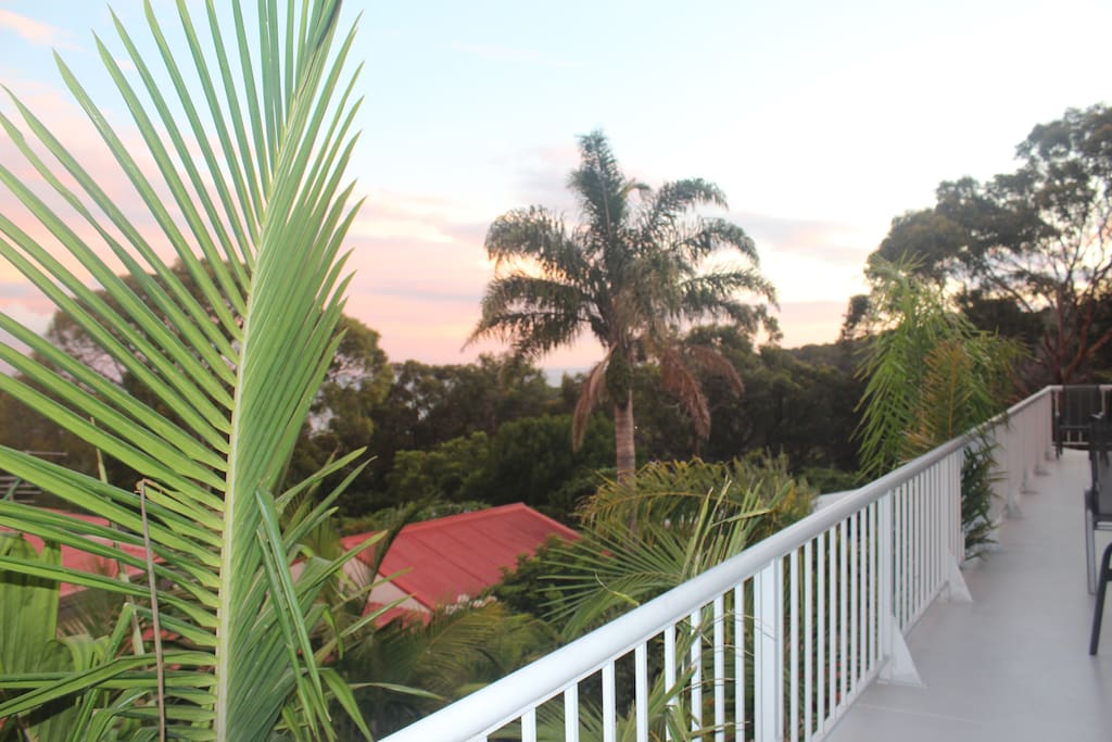 Enjoy breakfast on the top deck overlooking the ocean
