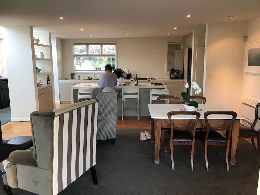 Kitchen and Living Area