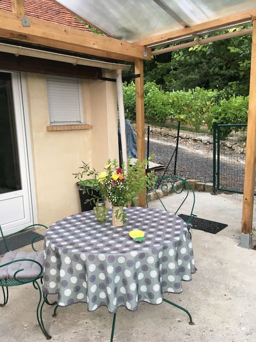 Terrasse couverte privée