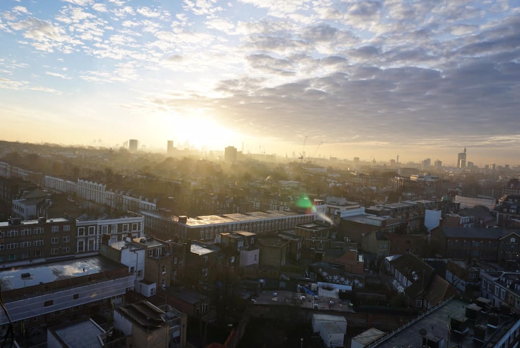 View of city from lounge