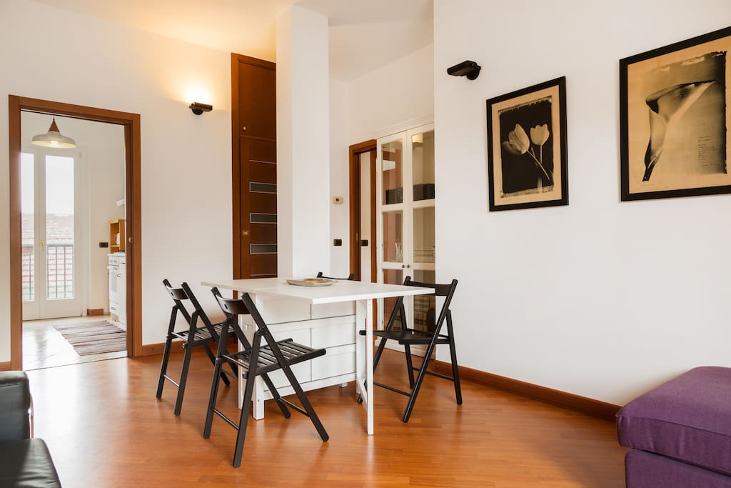 The Living room - The dining table
