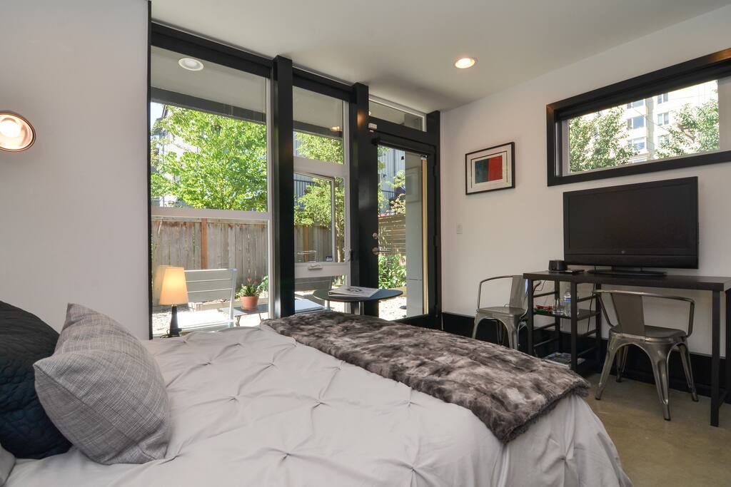 Work space for business travelers and Netflix for relaxing.
