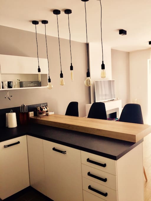 Open plan kitchen