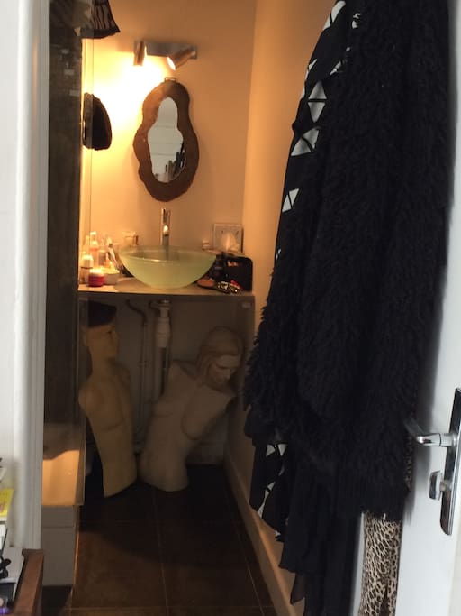 Salle de bain petit style théâtral
