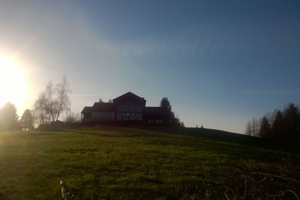 Photos of back of our home. Bottom right side of the house is the room for rent