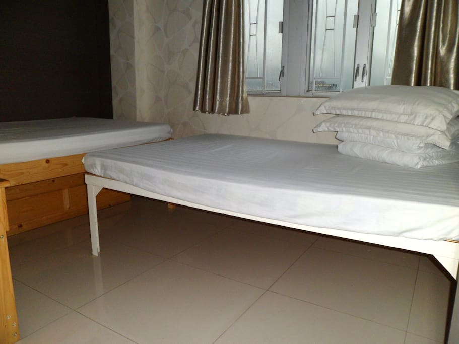 another view of the 2 double beds