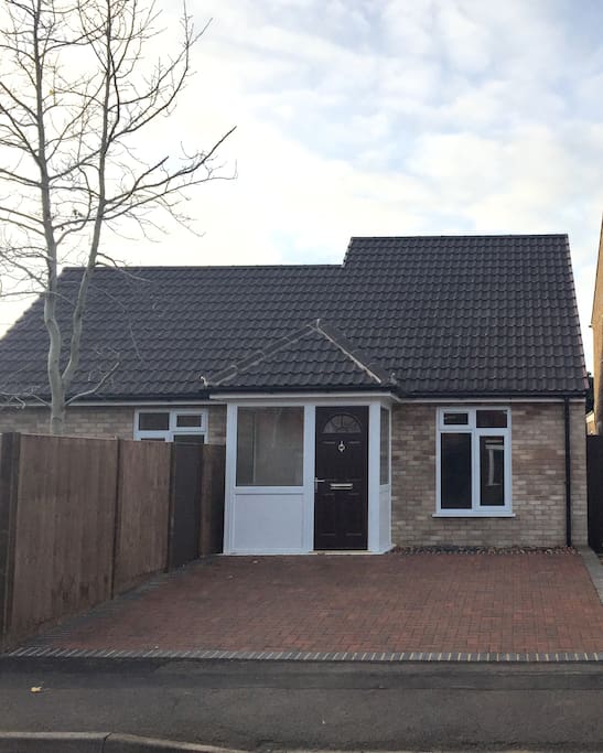 Front of house with off street parking