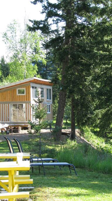 Cabin from yard