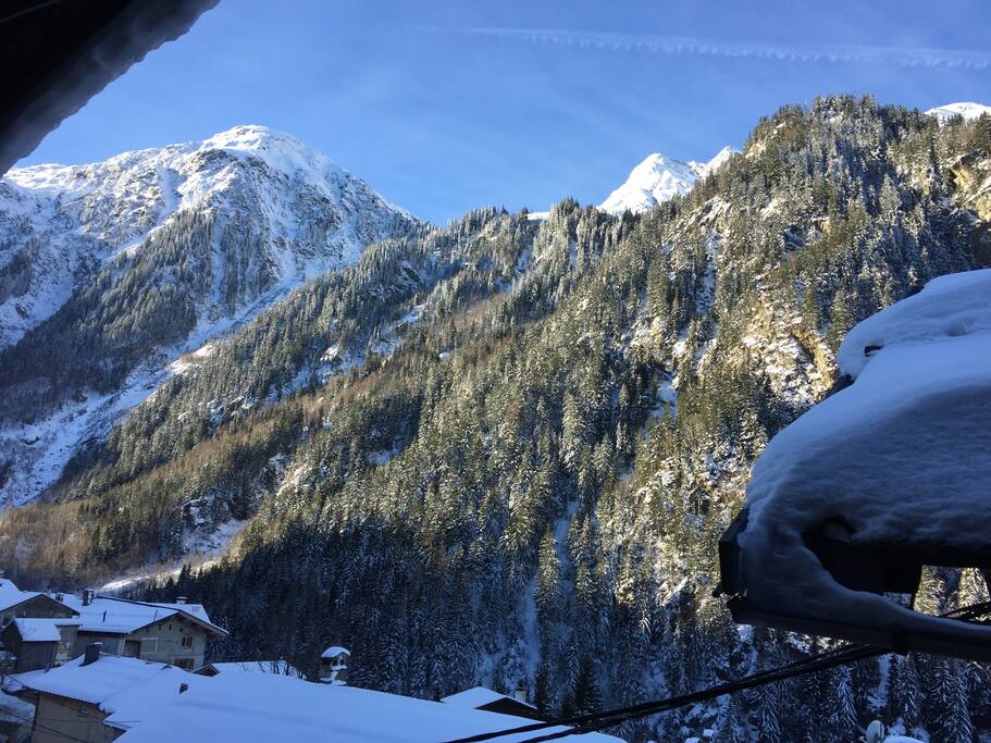 View of The Aguille Rouge from Chalet JJ