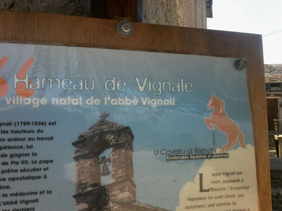 Hameau de vignale. Village natal de abbé vignale Omonier Napoléon