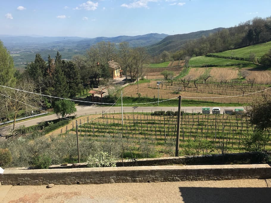 vista panoramica dall'appartamento