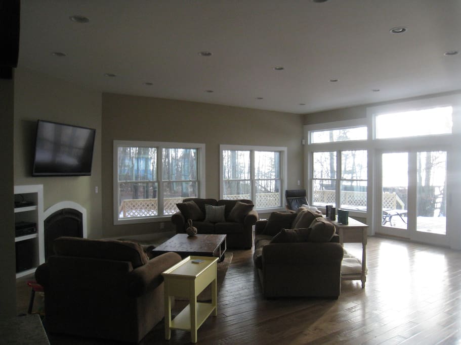 Open Living room with views