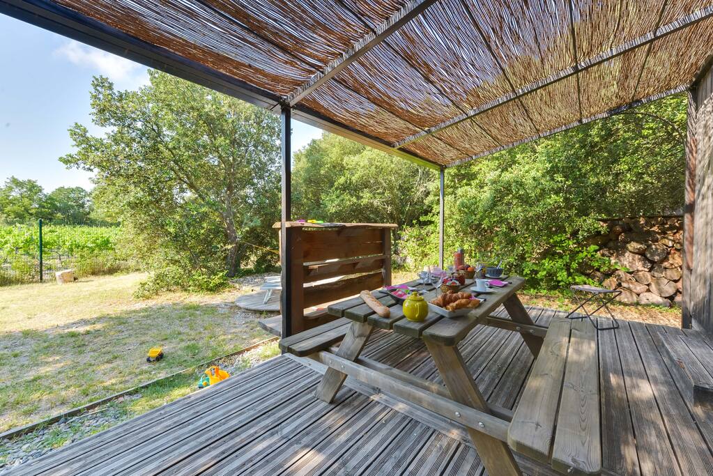 Terrasse pergola