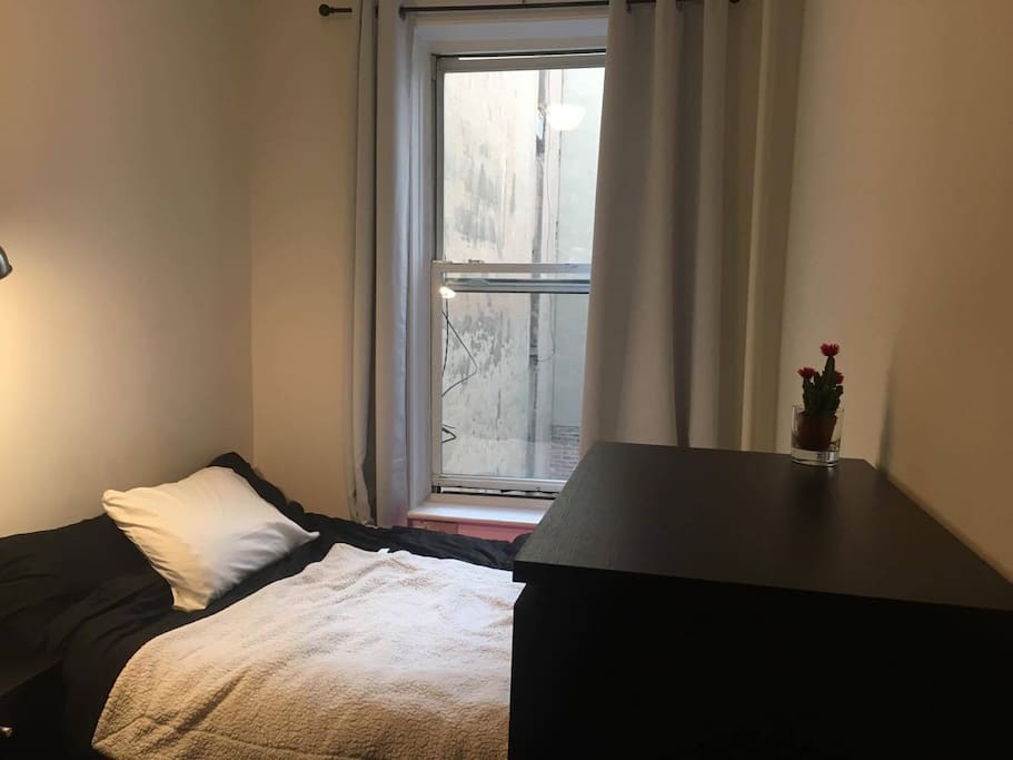 Bed & Dresser, and my lil cactus